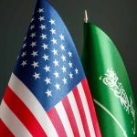 American and Saudi Arabian flags side by side