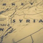 Map showing Syria and surrounding regions