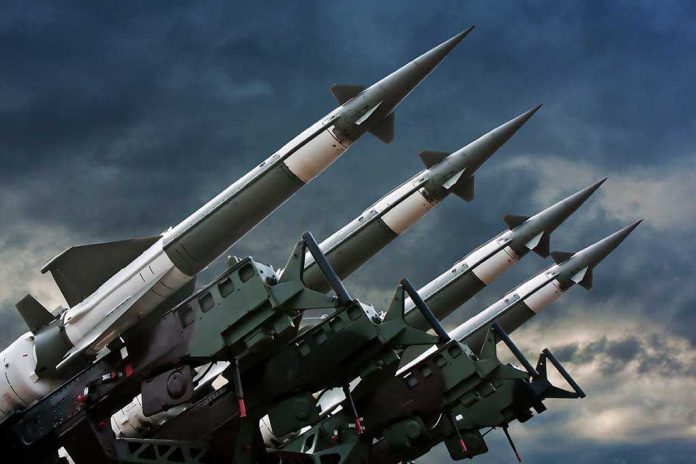 71240899 featured image Four rockets pointed towards the sky.