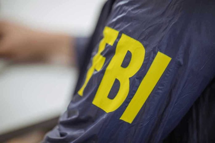 612694196 Jacket with FBI letters in yellow