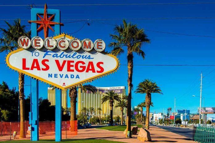 Welcome to Fabulous Las Vegas sign, daytime.