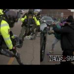 Anti-ICE protesters bombard police with dildos outside