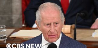 King Charles gives rare address to Congress after meeting