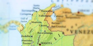 Trump-Backed Upset Jolts Colombia Map showing Colombia and surrounding countries.