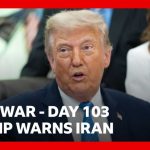 US President Donald Trump says US will hit Iran 'hard' again | BBC News