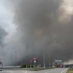 RAW VIDEO: Bystanders Capture Aftermath Of Ukrainian Drone Attacks On Moscow Oil Refinery
