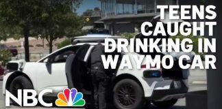Robotaxi Narcs, Teens Detained Waymo stops driverless car, traps teens shooting toy gun in San Mateo