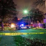 Autopsy Bombshell Upends National Guard Shooting Police car blocks residential street at night behind caution tape