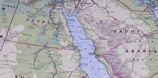 Nuclear Wildcard Joins Islamic NATO? Map of the Red Sea and surrounding countries