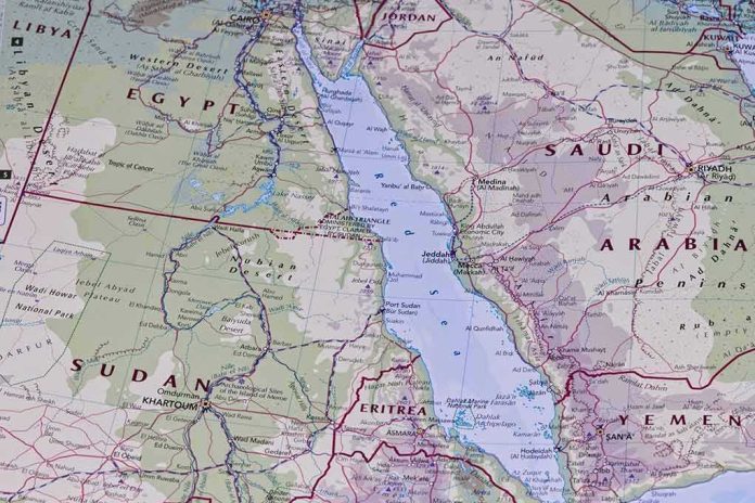 shutterstock_2396208901 Map of the Red Sea and surrounding countries
