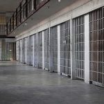 Last-Minute Halt Shocks Death Chamber prison cell block with metal barred doors