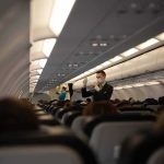 Bloody Cockpit Brawl Stuns Flight Flight attendant demonstrates safety procedures in airplane cabin